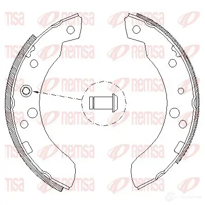 Тормозные колодки REMSA 4111.00 ZCA411100 BSM4 111.00 1465864