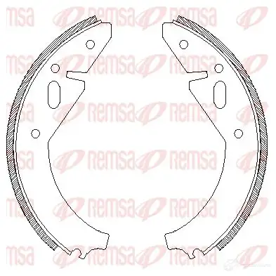 Тормозные колодки REMSA E7W73 1465720 Z CA400300 4003.00