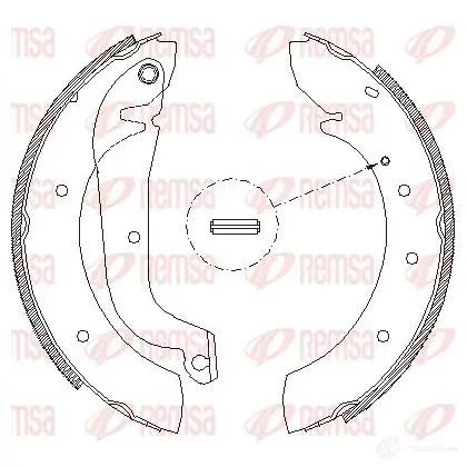 Тормозные колодки REMSA BSM417 8.00 4178.00 1465944 ZCA417800