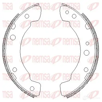 Тормозные колодки REMSA 1465987 BSM42 11.00 ZCA421100 4211.00