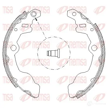 Тормозные колодки REMSA 1465782 ZCA405000 4050.00 BSM 4050.00 изображение 0