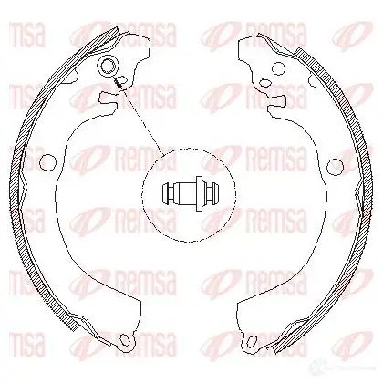 Тормозные колодки REMSA 1466265 XYJSA 4664.00 ZCA4664 00