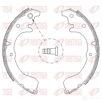 Тормозные колодки REMSA 1466093 ZCA43330 1 WRWBCO 4333.01