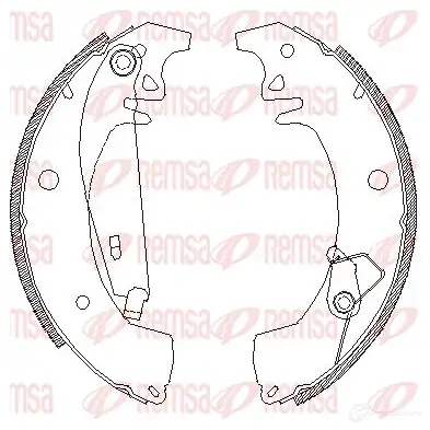 Тормозные колодки REMSA BSM 4078.01 ZCA407801 1465817 4078.01