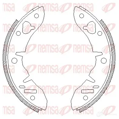 Тормозные колодки REMSA ZCA42210 0 B7O10 4221.00 1465999