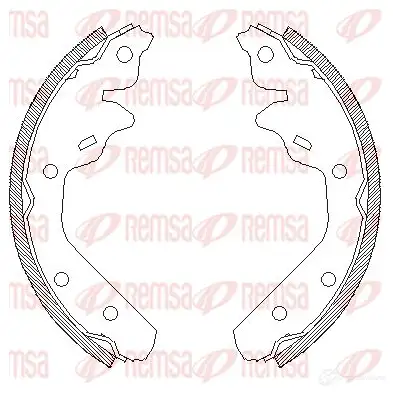 Тормозные колодки REMSA Z CA403100 W2ECIT 1465760 4031.00