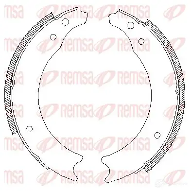 Тормозные колодки REMSA 4002.00 1465719 XP6BSG ZC A400200