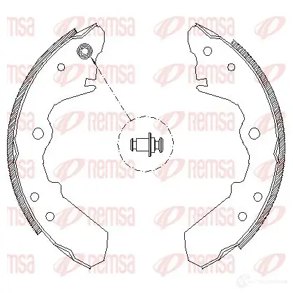Тормозные колодки REMSA ZCA434300 BS M4343.00 4343.00 1466103