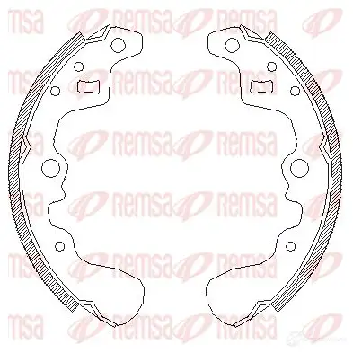 Тормозные колодки REMSA 4385.00 ZSN72I 1466146 ZCA4385 00