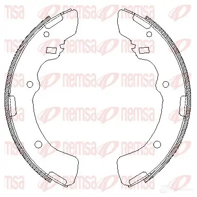 Тормозные колодки REMSA DXUPAEY 4379.00 1466138 ZCA 437900