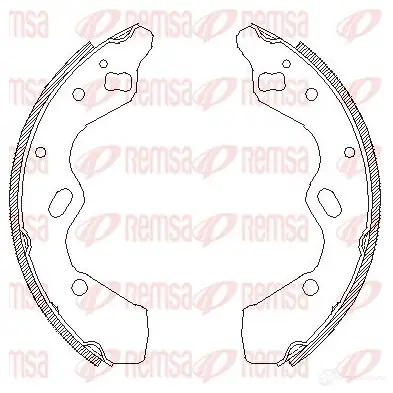 Тормозные колодки REMSA 4110.00 1465863 FC9ER Z CA411000 изображение 0