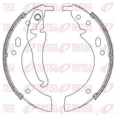 Тормозные колодки REMSA ZCA4 01800 4018.00 V7U6O 1465741