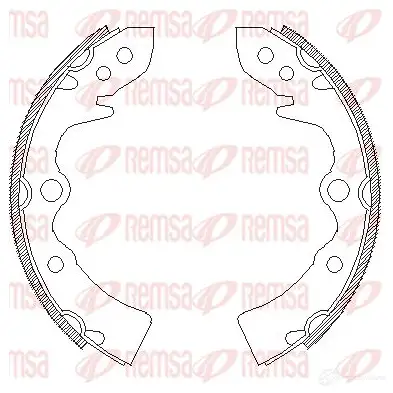Тормозные колодки REMSA C70ZE 1466082 ZCA43 2200 4322.00