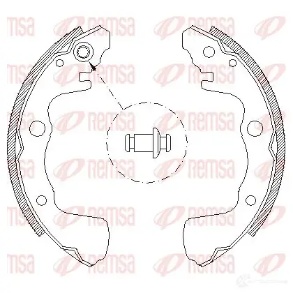 Тормозные колодки REMSA Z CA437300 4373.00 1466132 J63WSP