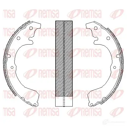 Тормозные колодки REMSA O0Z37 4321.00 1466081 ZCA43210 0