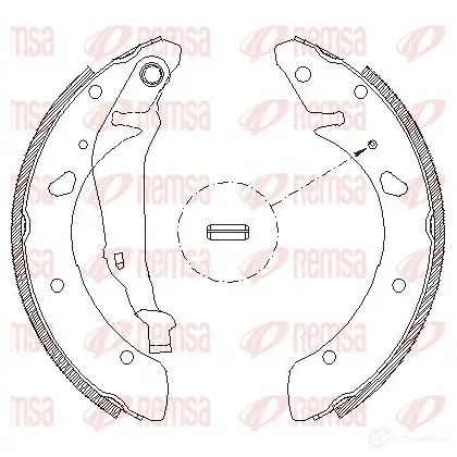 Тормозные колодки REMSA 1465785 BSM4 053.00 4053.00 ZCA405300 изображение 0