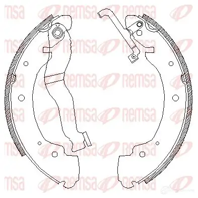 Тормозные колодки REMSA 4402.00 BSM44 02.00 1466166 ZCA440200