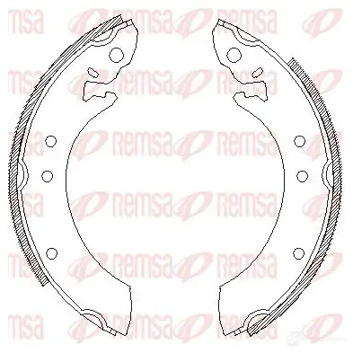 Тормозные колодки REMSA 4618.00 ZCA461 800 A1RTWQ 1466223