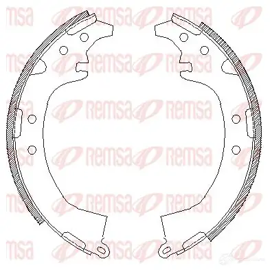 Тормозные колодки REMSA ZCA43870 0 1466148 4387.00 OMTOVW8