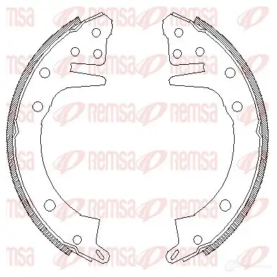 Тормозные колодки REMSA 4326.00 1466086 69W904E ZCA43 2600