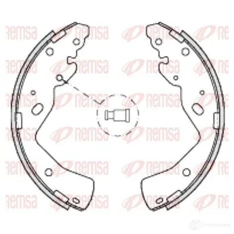 Тормозные колодки REMSA 4232.00 36AYQT4 1466010 ZCA42320 0 изображение 0