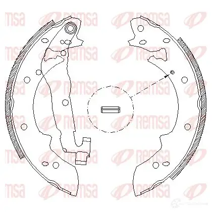 Тормозные колодки REMSA ZCA402700 BSM4027 .00 1465754 4027.00