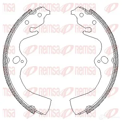 Тормозные колодки REMSA ZCA407700 BSM40 77.00 1465815 4077.00