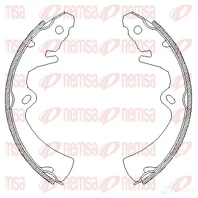 Тормозные колодки REMSA ZCA4363 00 4363.00 1466121 KZBS8