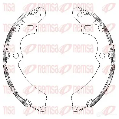 Тормозные колодки REMSA 1466107 4347.00 BSM4347 .00 ZCA434700