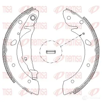 Тормозные колодки REMSA 1465867 BSM4113. 00 ZCA411300 4113.00