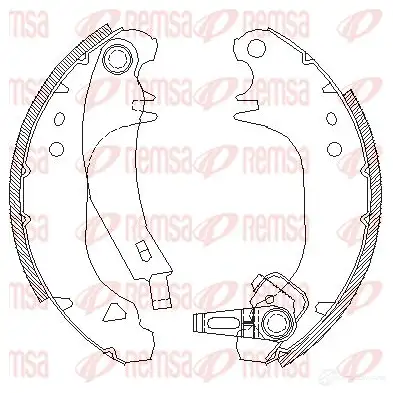 Тормозные колодки REMSA BSM 4075.01 4075.01 ZCA407501 1465813 изображение 0