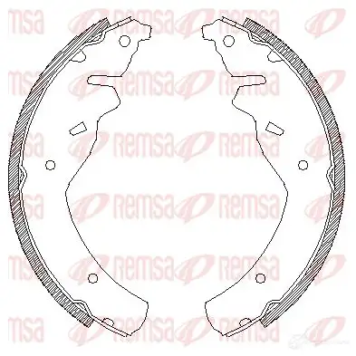 Тормозные колодки REMSA 4118.00 ZCA 411800 1465873 X0ENDAD