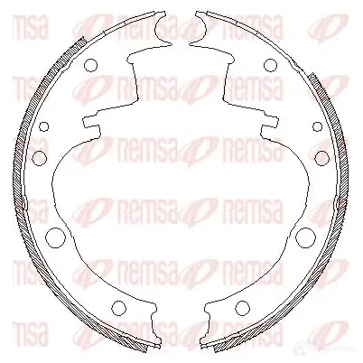 Тормозные колодки REMSA ZCA41090 0 1465862 4109.00 9HM75