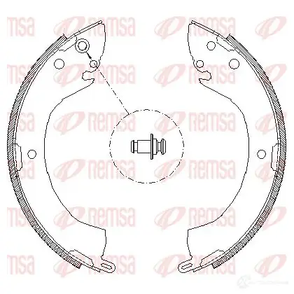 Тормозные колодки REMSA ZCA407900 1465819 4079.00 BSM4 079.00 изображение 0