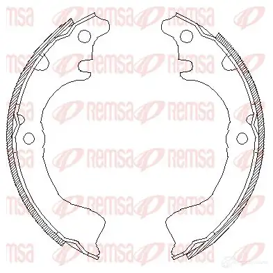 Тормозные колодки REMSA 1466296 4700.00 ZCA470 000 8UINNJK