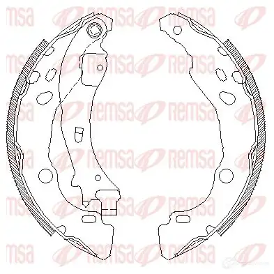 Тормозные колодки REMSA BSM4152 .01 4152.01 1465915 ZCA415201