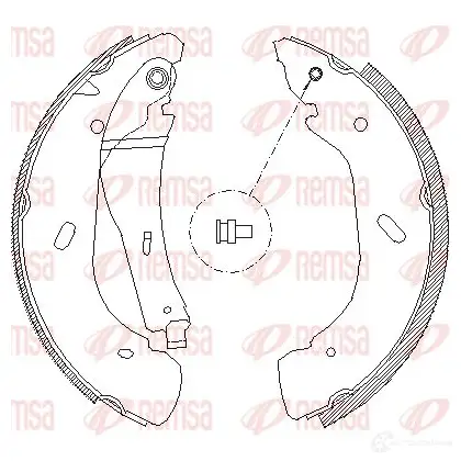 Тормозные колодки REMSA 1465861 4108.00 ZCA410800 BSM 4108.00 изображение 0