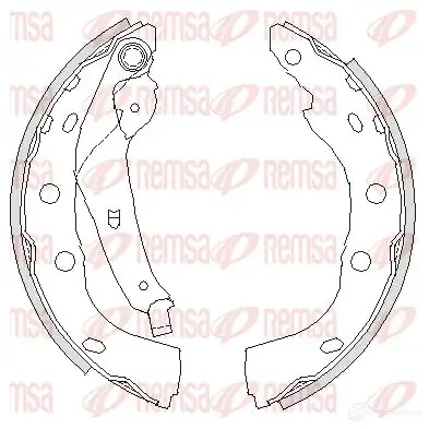 Тормозные колодки REMSA 673Z9NK ZCA41950 0 1465969 4195.00