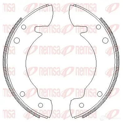 Тормозные колодки REMSA KII9I4 4034.00 ZCA4 03400 1465763