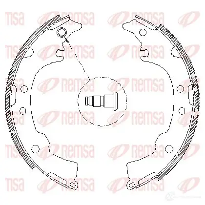 Тормозные колодки REMSA 1465869 4115.00 ZCA411500 BSM4115. 00 изображение 0