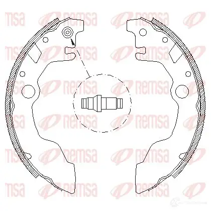 Тормозные колодки REMSA 4661.00 1466262 O3RIU ZCA46610 0