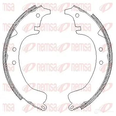 Тормозные колодки REMSA ZCA402 800 1465757 A1DXRKR 4028.00