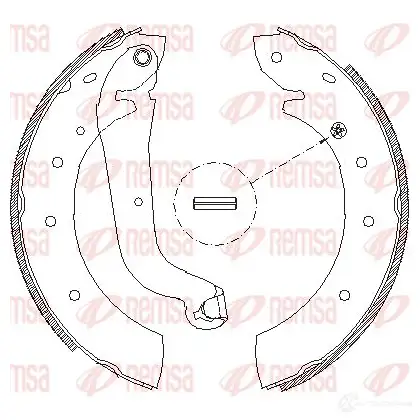 Тормозные колодки REMSA 4514.01 ZCA451401 1466210 BSM4514 .01