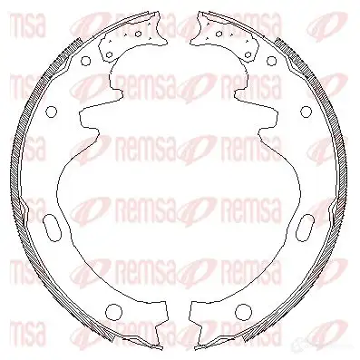 Тормозные колодки REMSA 4335.00 ZCA4 33500 03IBZ4C 1466096