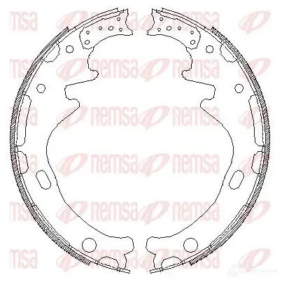 Тормозные колодки REMSA UUSOG 1466115 ZCA 435800 4358.00