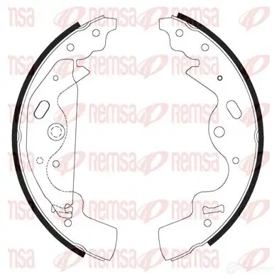 Тормозные колодки REMSA 1465949 4181.00 ZCA418100 BSM41 81.00