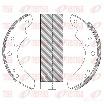 Тормозные колодки REMSA 1465991 BSM42 14.01 4214.01 ZCA421401