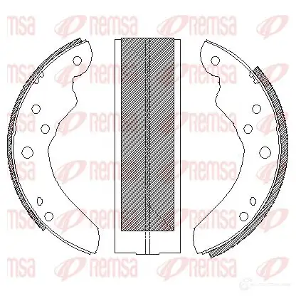 Тормозные колодки REMSA ZCA421400 BSM42 14.00 1465990 4214.00