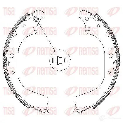 Тормозные колодки REMSA 1465938 4172.01 ZCA 417201 788TZRI изображение 0