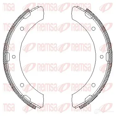 Тормозные колодки REMSA ZCA43 0900 1LTRM2 4309.00 1466071 изображение 0